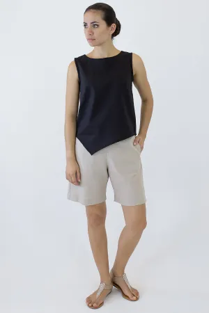 V Top Sleeveless with V Hem Front & Back CL-03