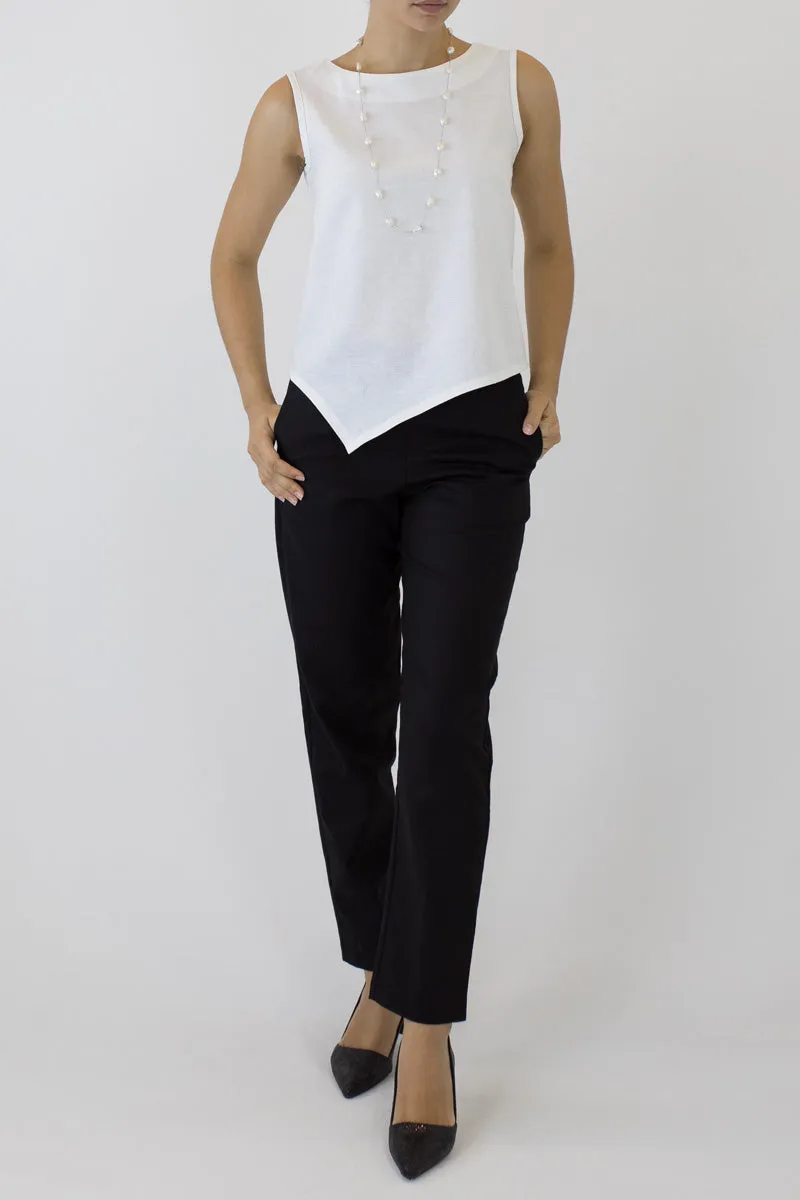 V Top Sleeveless with V Hem Front & Back CL-03