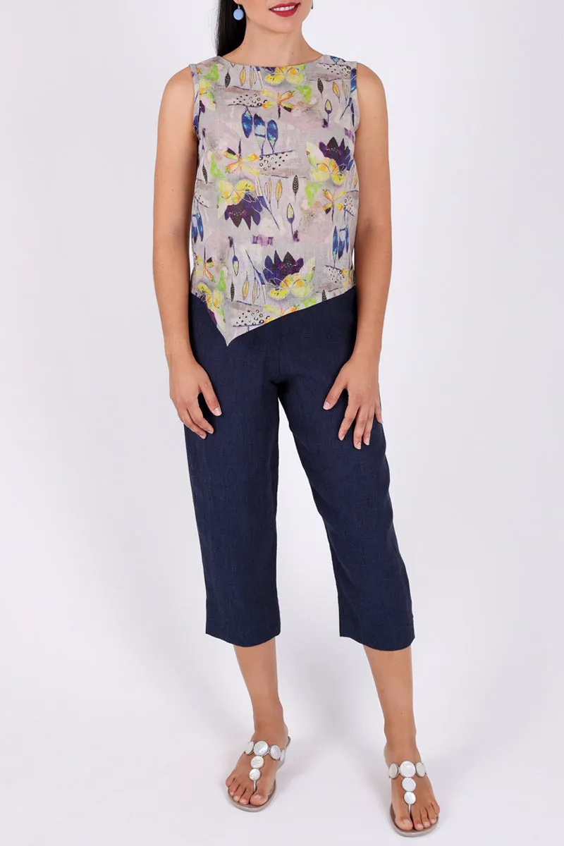 V Top Sleeveless with V Hem Front & Back CL-03