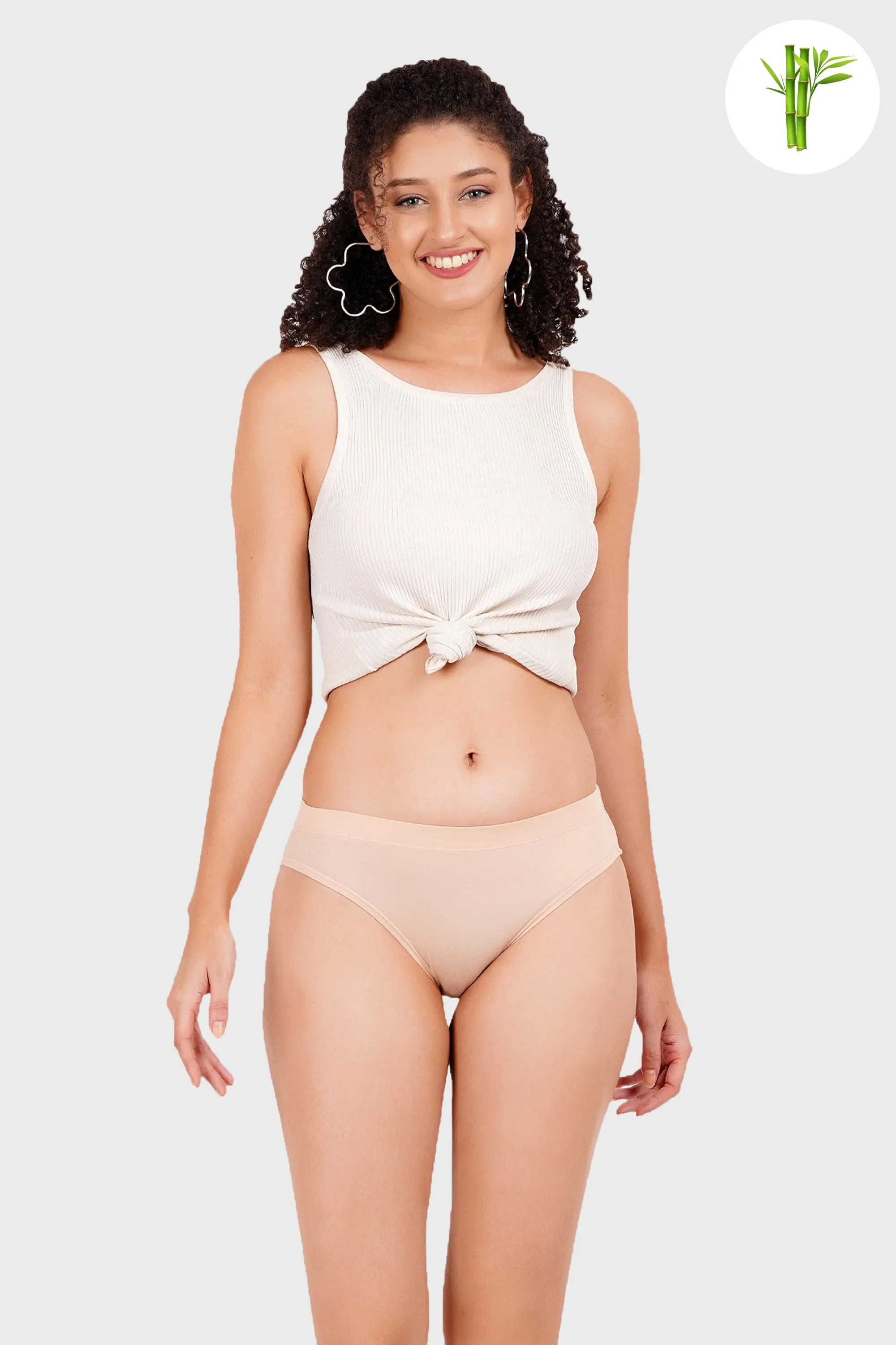 Versatile Micro Bamboo Bikini - Nude Almond