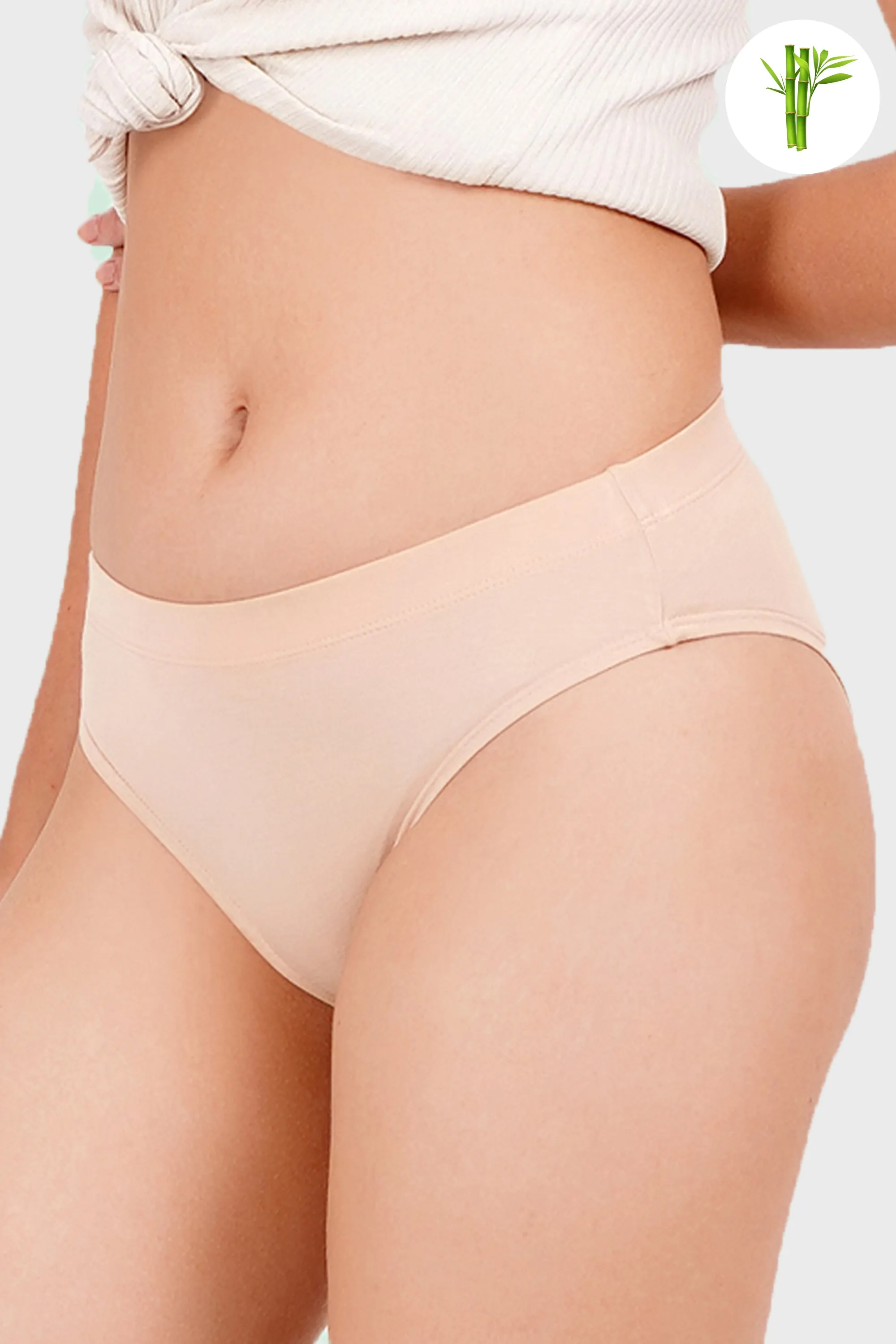 Versatile Micro Bamboo Bikini - Nude Almond