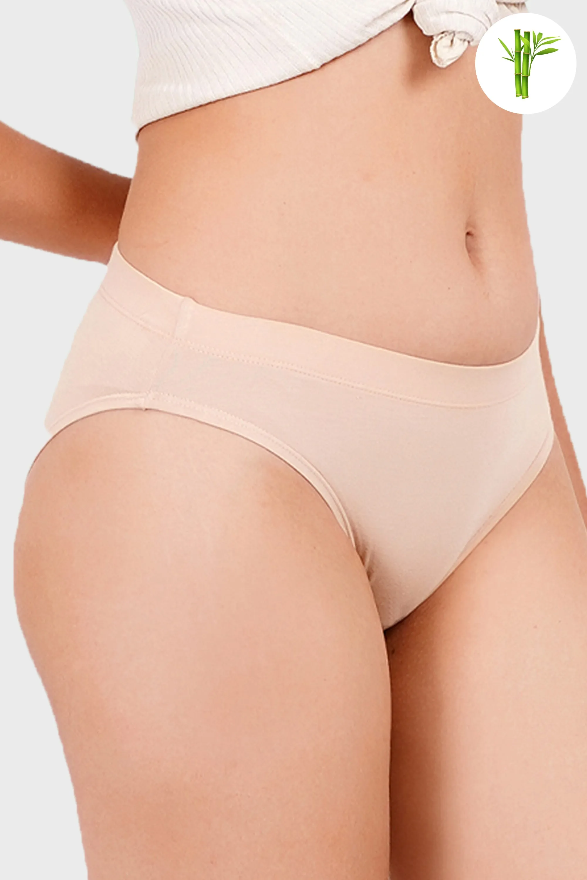Versatile Micro Bamboo Bikini - Nude Almond