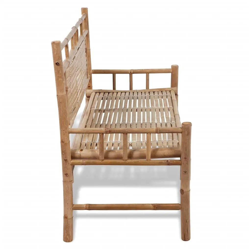 vidaXL Patio Bench 47.2" Bamboo