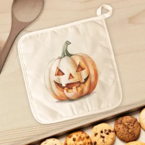 Watercolor Carved Pumpkin - Cotton Pot Holder