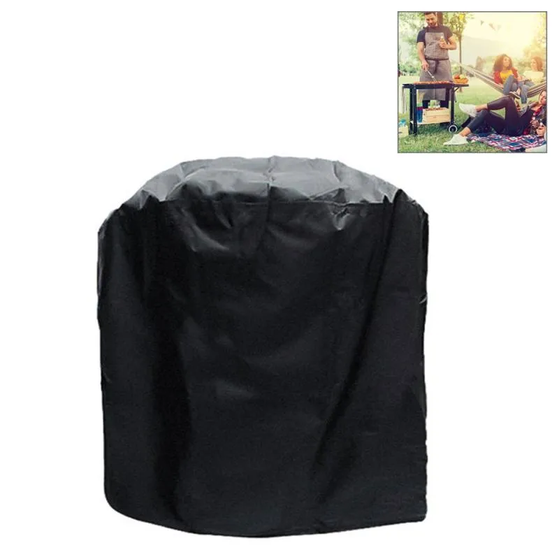 Waterproof Bbq Grill Cover - Anti-Uv Dust-Proof 210D Oxford Cloth - 58X77Cm - Black