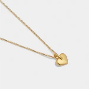 Waterproof Short Private sale Katie - Pendant Reduced cost - Necklace: Chain Coated Gold ALORA Loxton Heart