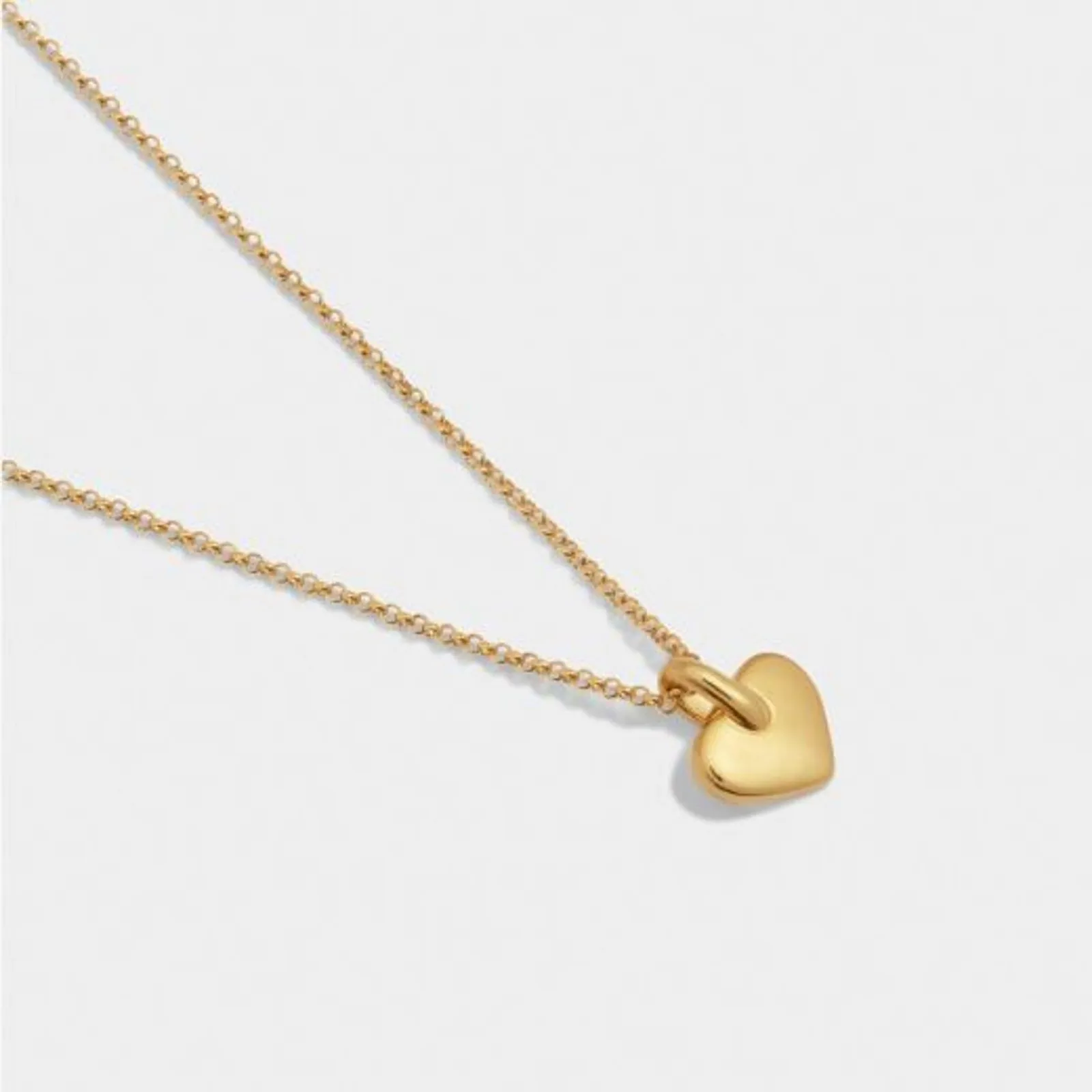 Waterproof Short Private sale Katie - Pendant Reduced cost - Necklace: Chain Coated Gold ALORA Loxton Heart