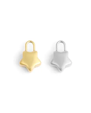 Waterproof Star Padlock Charm