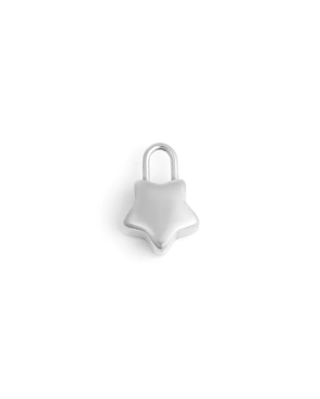 Waterproof Star Padlock Charm