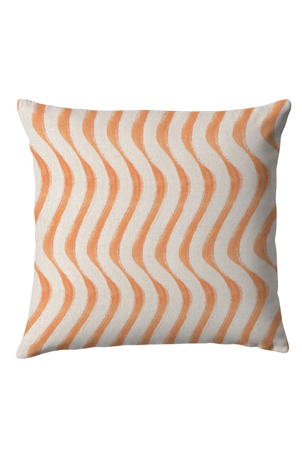 Wavy Stripe Pillow - Peach