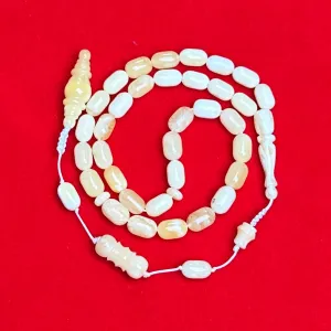 WHITE AMBER MISBAHA 5,3x8,3mm 6,7g