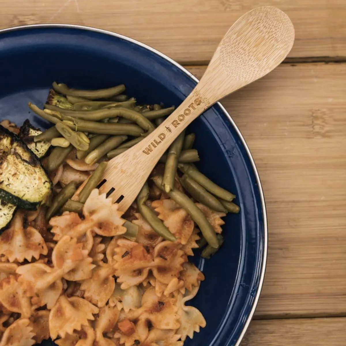 Wild Roots Natural Bamboo Cutlery Set - Purple