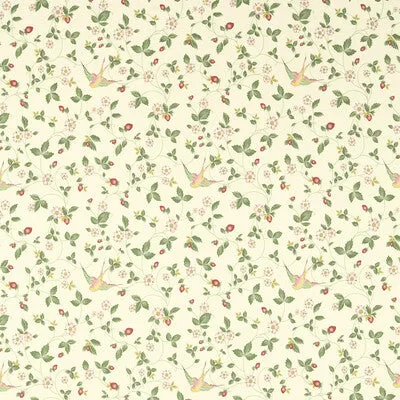 Wild Strawberry-Ivory Linen