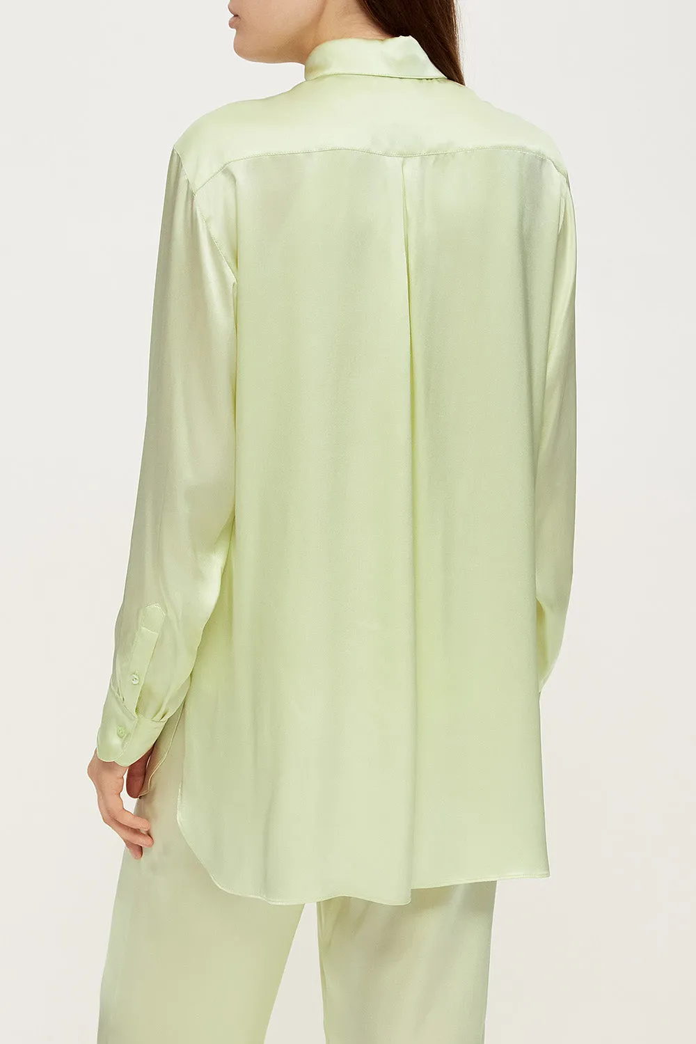 Women pajama lightweight shirt in sorbet green
