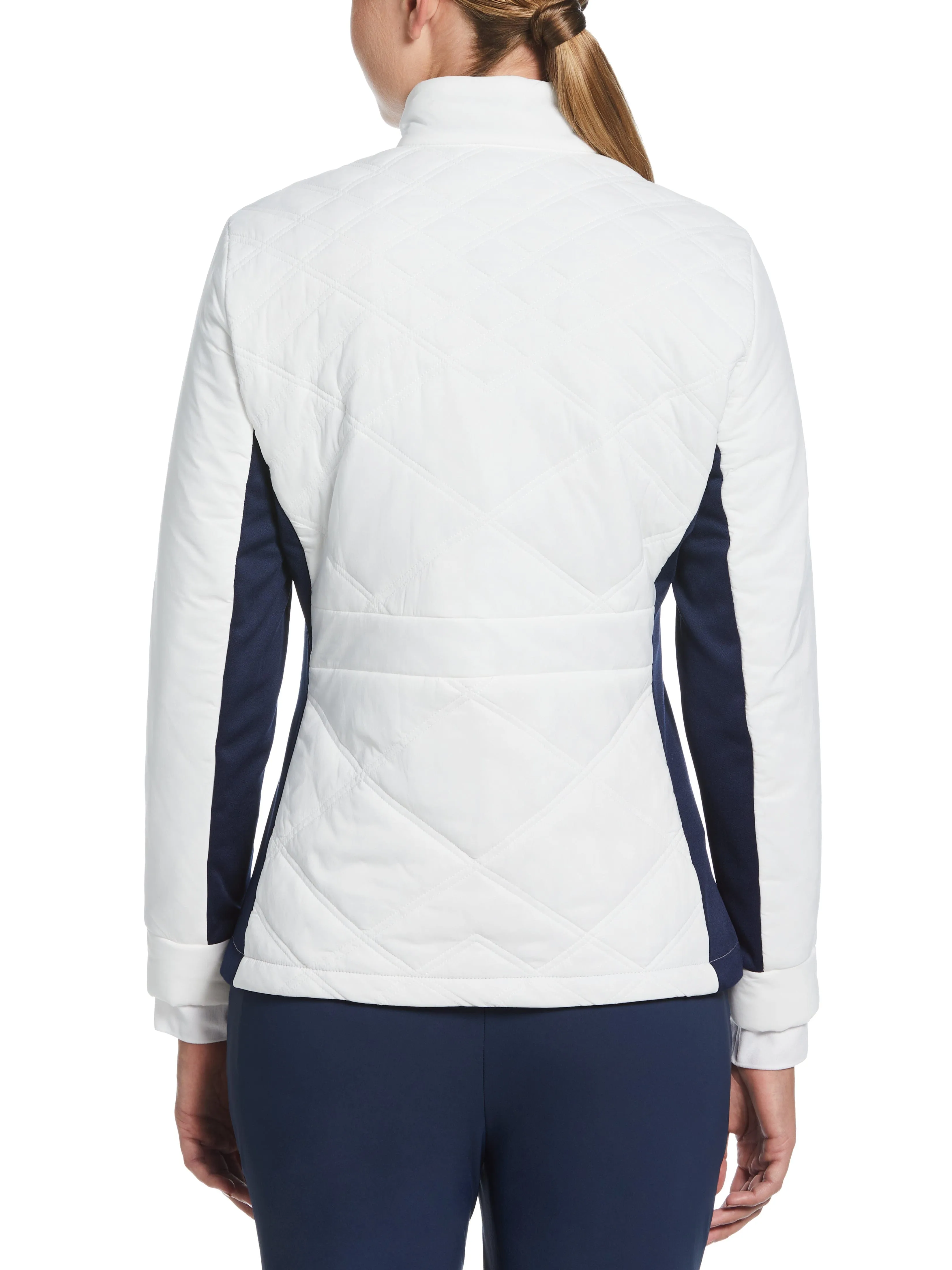 Women's Insulated Full Zip Jacket with Stretch Panels