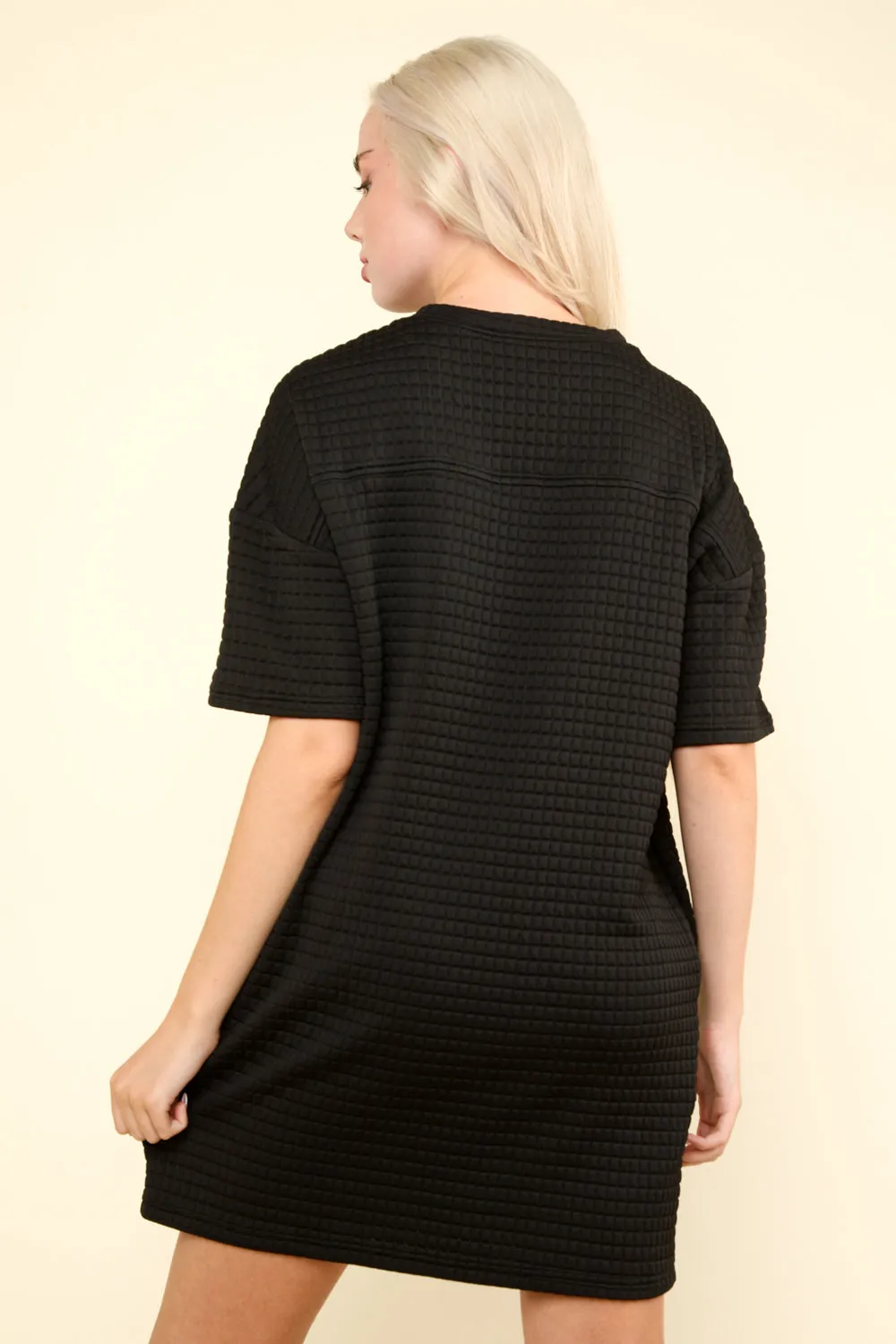 Wynonna Textured Front Pocket Dress