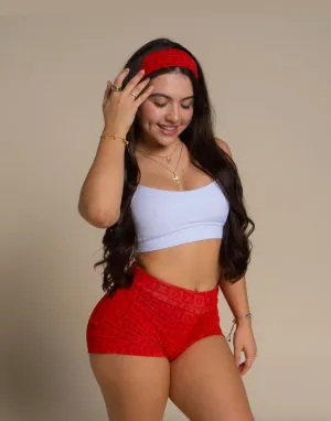 XO - 2pcs Booty Shorts (Full Coverage)   Headband ♻️