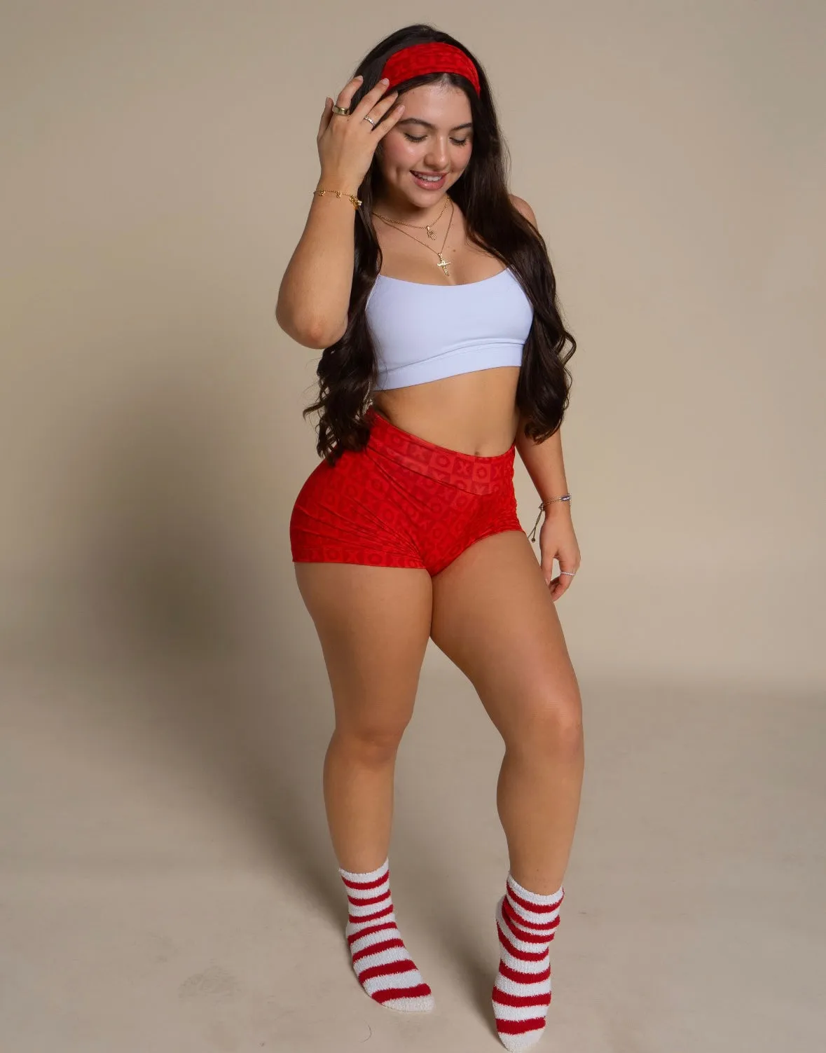 XO - 2pcs Booty Shorts (Full Coverage)   Headband ♻️