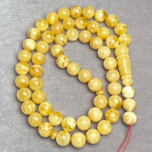 YELLOW AMBER MISBAHA 15,4mm 120,5g