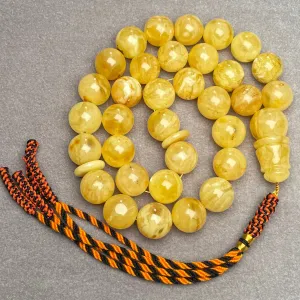 YELLOW AMBER MISBAHA 15,8mm 82,4g