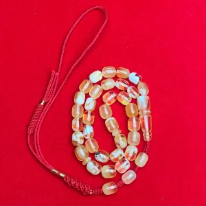 YELLOW/WHITE AMBER MISBAHA 7,2x8,6mm 11,7g