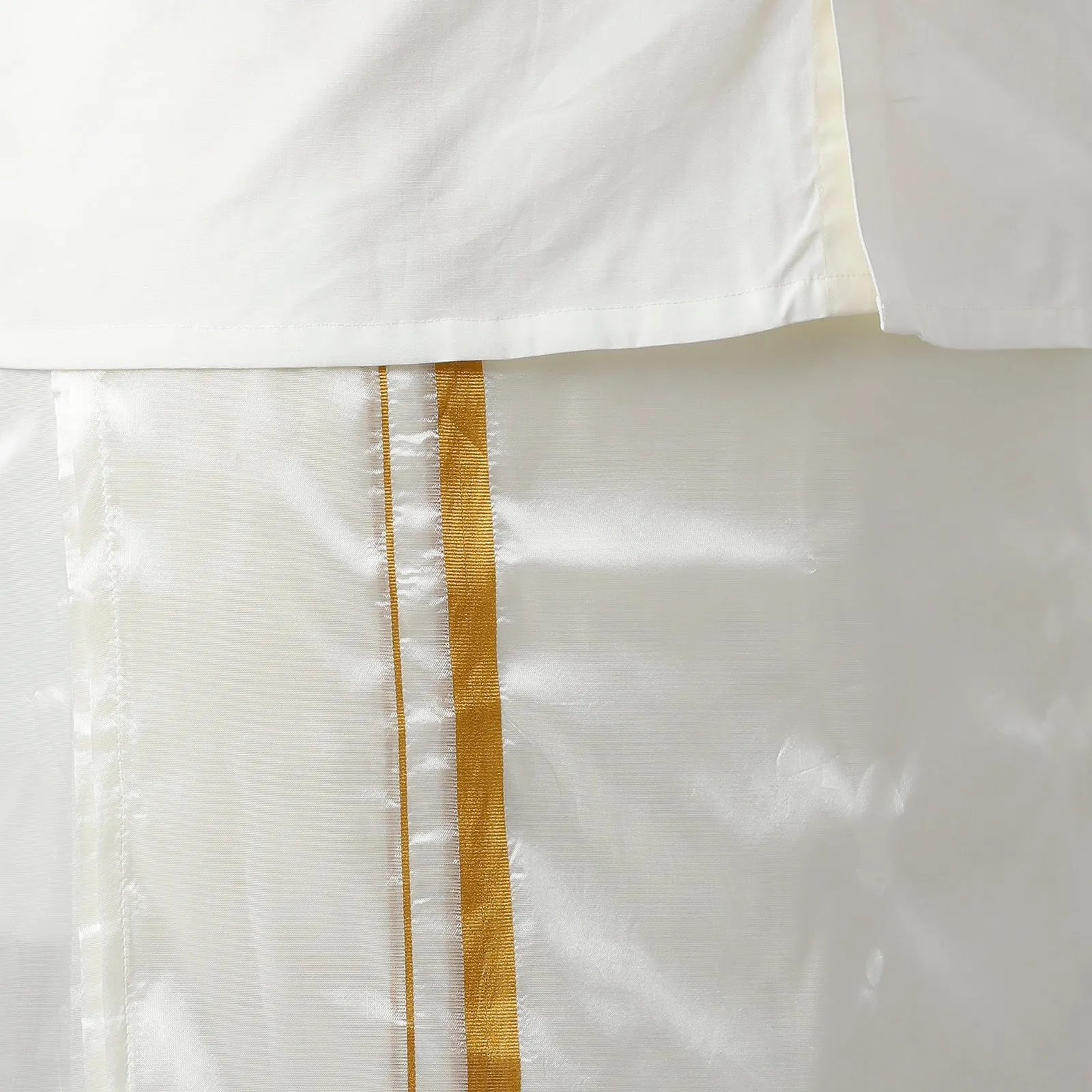 Yonex - Cream Single Layered Pocket Dhoti For Men | Uathayam