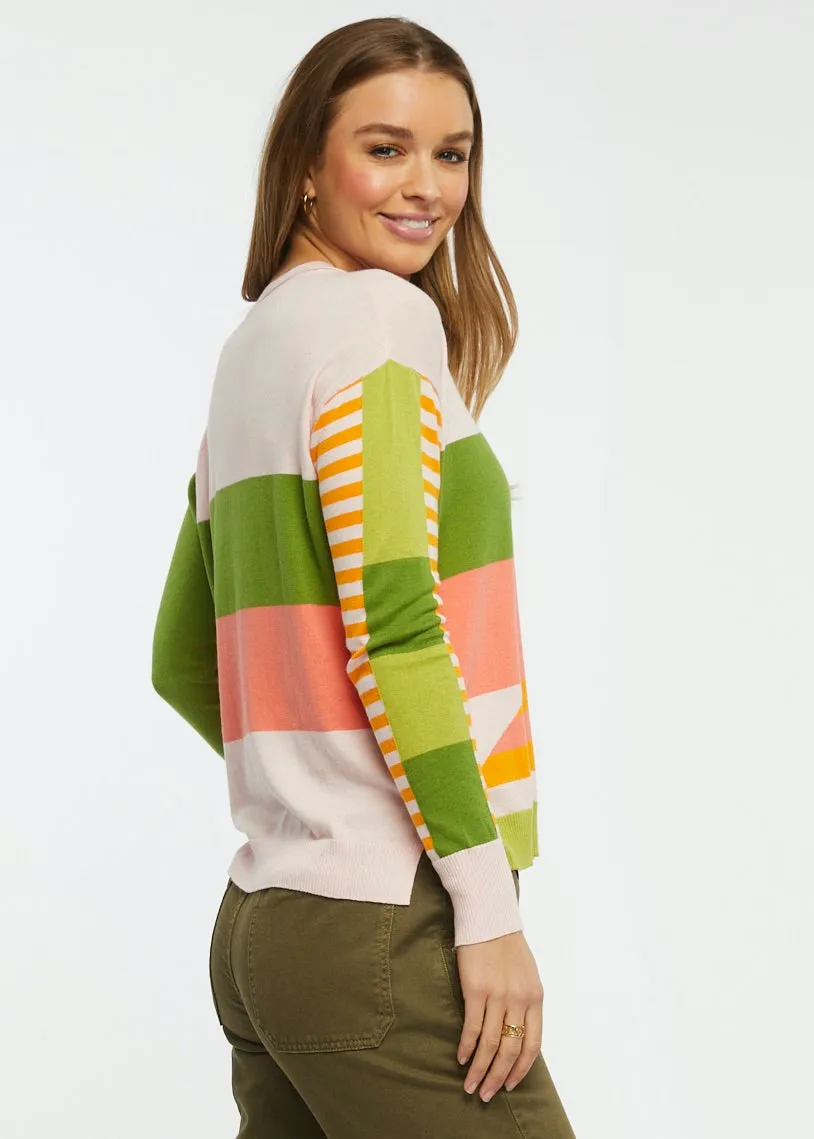 Zaket & Plover Diagonal Stripe Sweater, Style #ZP6433U