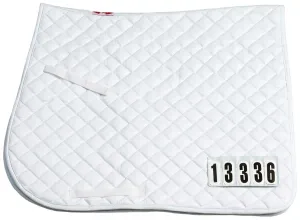 Zilco Competition Dressage Number Saddlecloth White
