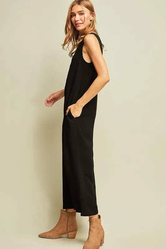 ZOIE BUTTON JUMPSUIT*
