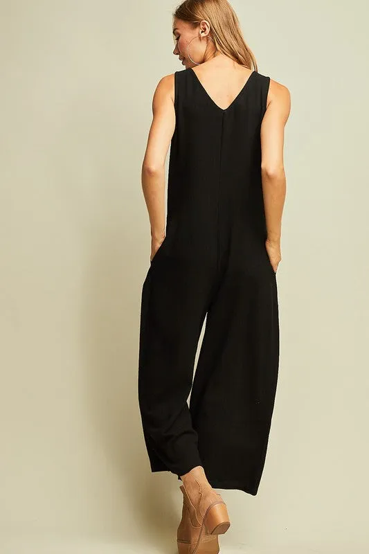ZOIE BUTTON JUMPSUIT*